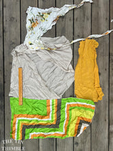 Load image into Gallery viewer, 2 Ounces of 100% Pure Silk Scraps - Vintage, New, Hand Dyed Assortment of Silk Weights and Weaves - Great for Collage, Nuno and Wet Felting