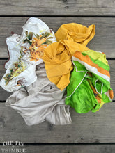 Load image into Gallery viewer, 2 Ounces of 100% Pure Silk Scraps - Vintage, New, Hand Dyed Assortment of Silk Weights and Weaves - Great for Collage, Nuno and Wet Felting