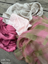 Load image into Gallery viewer, 2 Ounces of 100% Pure Silk Scraps - Vintage, New, Hand Dyed Assortment of Silk Weights and Weaves - Great for Collage, Nuno and Wet Felting