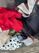 Load image into Gallery viewer, 2 Ounces of 100% Pure Silk Scraps - Vintage, New, Hand Dyed Assortment of Silk Weights and Weaves - Great for Collage, Nuno and Wet Felting