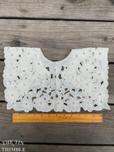 Load image into Gallery viewer, 1980s Lace and Sequin Collar or Yoke - Floral Motif Cotton - Embroidered