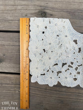Load image into Gallery viewer, 1980s Lace and Sequin Collar or Yoke - Floral Motif Cotton - Embroidered