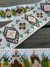 Load image into Gallery viewer, Vintage Embroidered Sewing Trim - 2 Inch Width - By the Half Yard