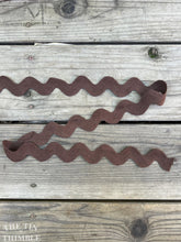 Load image into Gallery viewer, Giant Rick Rack - Brown Vintage Sewing Trim - Cotton Ric Rack Trim - By the Half Yard
