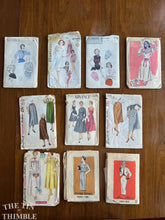 Load image into Gallery viewer, 10 Vintage Simplicity, Butterick and Mail Order Patterns - Bust 34-36 - PL47 - B2198 B4657 B6784 M9147 S2383 A6837 S3983 S3388 9000 A4860