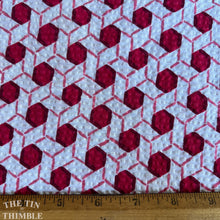 Load image into Gallery viewer, Authentic Vintage Patterned Seersucker Fabric - 34" Wide x 35" Long - 100% Cotton
