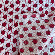 Load image into Gallery viewer, Authentic Vintage Patterned Seersucker Fabric - 34" Wide x 35" Long - 100% Cotton