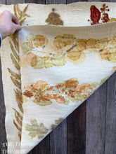 Load image into Gallery viewer, Botanical Printed Fabric by Sharon Mansfield - Real Leaves Printed onto 100% Wool Fabric - Colorfast & Washable - 28" x 27"