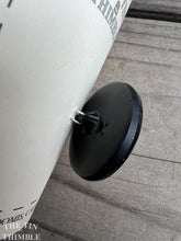 Load image into Gallery viewer, Vintage Glass Crescent Moon Button in Black - Single Celestial Button - 35mm