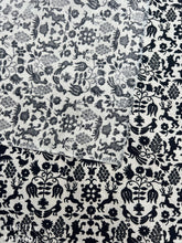 Load image into Gallery viewer, Authentic Vintage 1950s Small Flora and Fauna Print Cotton Fabric - 35" Wide