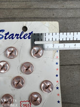Load image into Gallery viewer, Vintage Plastic Starlet Two Hole Buttons - Pink 1940s Buttons - 10mm