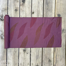 Load image into Gallery viewer, Japanese Kimono Fabric, Authentic Vintage - 14.5" Wide - Plum Colored Silk