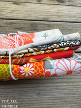 Load image into Gallery viewer, Fabric Scrap Bundle / Vintage and New Fabric Scraps / Cotton Fabric Destash Grab Bag / SB322 / Asian Prints & Fabrics