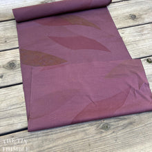 Load image into Gallery viewer, Japanese Kimono Fabric, Authentic Vintage - 14.5" Wide - Plum Colored Silk