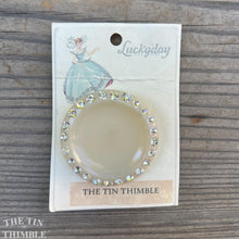 Load image into Gallery viewer, Vintage Plastic Costumakers Buttons - Card of Five Orange Buttons -20mm (about 3/4 Inches)