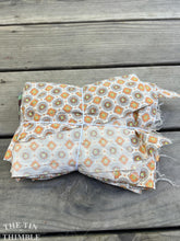 Load image into Gallery viewer, Fabric Scrap Bundle / Vintage and New Fabric Scraps / Cotton Fabric Destash Grab Bag / SB324 / Brown