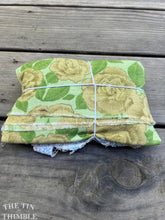 Load image into Gallery viewer, Fabric Scrap Bundle / Vintage and New Fabric Scraps / Cotton Fabric Destash Grab Bag / SB325 / Blue and Green