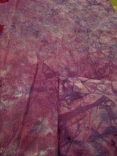 Load image into Gallery viewer, Hand Dyed Cotton Fabric - Purple / Magenta / Dyed / Violet / Color Variation / Dyed Cotton by Piece / Splotchy Fabric / Batik