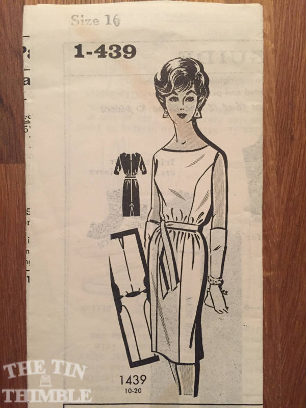 Vintage 1960's Women's Sheath Dress 1439 Sewing Pattern Size 16 Bust 36 - 1960s Dress Pattern / Princess Seam / Simple Dress Pattern