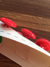 Load image into Gallery viewer, Red Glass Buttons -  Eight/ 1930s Buttons / 1940s Buttons / Vintage Glass Buttons / Vintage Sewing Notions / Vintage Sewing Supplies