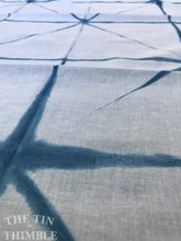 Load image into Gallery viewer, Itajime Shibori / 100% Cotton / Hand Made / Made in USA / Indigo Dyed / Shibori Fabric / 25" x 36" / Shibori by Yard / Small Batch