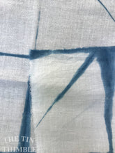 Load image into Gallery viewer, Itajime Shibori / 100% Cotton / Hand Made / Made in USA / Indigo Dyed / Shibori Fabric / 25&quot; x 36&quot; / Shibori by Yard / Small Batch
