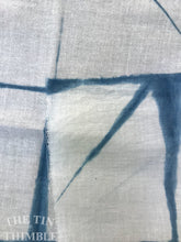 Load image into Gallery viewer, Itajime Shibori / 100% Cotton / Hand Made / Made in USA / Indigo Dyed / Shibori Fabric / 25" x 36" / Shibori by Yard / Small Batch