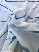 Load image into Gallery viewer, Itajime Shibori / 100% Cotton / Hand Made / Made in USA / Indigo Dyed / Shibori Fabric / 25" x 36" / Shibori by Yard / Small Batch