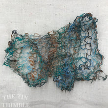 Load image into Gallery viewer, Tubular Yarn #4 / Felting Fiber / Cool Fiber - 18" - Nuno Felting / Wet Felting / Felting Supplies / Textural Fiber / Felting Yarn