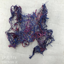 Load image into Gallery viewer, Tubular Yarn #6 / Felting Fiber / Cool Fiber - 18" - Nuno Felting / Wet Felting / Felting Supplies / Textural Fiber / Felting Yarn