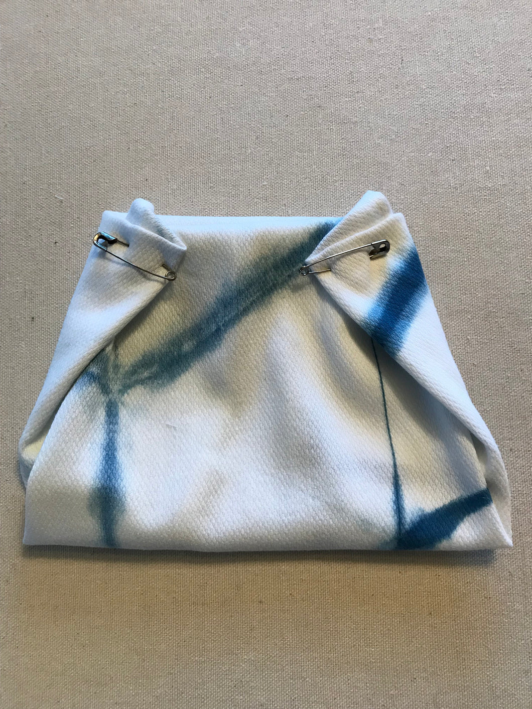Hand Made Shibori & Indigo Dyed Cloth Diaper / 100% Cotton / Made in USA / Small batch Diaper Cover