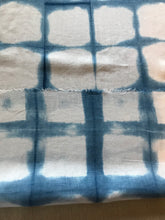 Load image into Gallery viewer, Indigo Dyed / Itajime Shibori / 100% Cotton / Hand Made / Made in USA / Shibori Fabric / 67&quot; x 26&quot; / Shibori by Yard / Small Batch / #4
