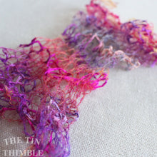 Load image into Gallery viewer, Tubular Yarn #5 / Felting Fiber / Cool Fiber - 18" - Nuno Felting / Wet Felting / Felting Supplies / Textural Fiber / Felting Yarn