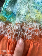 Load image into Gallery viewer, Tubular Yarn #8 / Felting Fiber / Cool Fiber - 18" - Nuno Felting / Wet Felting / Felting Supplies / Textural Fiber / Felting Yarn