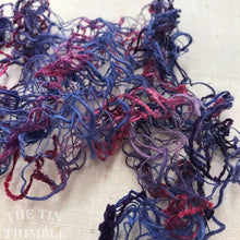 Load image into Gallery viewer, Tubular Yarn #6 / Felting Fiber / Cool Fiber - 18" - Nuno Felting / Wet Felting / Felting Supplies / Textural Fiber / Felting Yarn