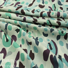 Load image into Gallery viewer, Pastel Camouflage / Barkcloth / Basket Weave / Kokka Fabrics / Koto Thouin / 1 Yard / Cotton/Linen Blend / Made in Japan / Japanese Fabric