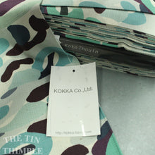 Load image into Gallery viewer, Pastel Camouflage / Barkcloth / Basket Weave / Kokka Fabrics / Koto Thouin / 1 Yard / Cotton/Linen Blend / Made in Japan / Japanese Fabric