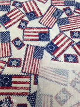 Load image into Gallery viewer, Patriotic Print - 1 yard / Cotton / Flag Fabric / Stars and Stripes / Signature Classics / Oakhurst Textiles / Red White and Blue / Quilting