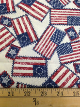 Load image into Gallery viewer, Patriotic Print - 1 yard / Cotton / Flag Fabric / Stars and Stripes / Signature Classics / Oakhurst Textiles / Red White and Blue / Quilting