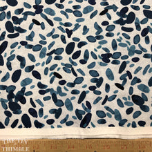 Load image into Gallery viewer, Denim Blues Abstract Print Quilting Cotton by Paintbrush Studio - 1 Yard - Blue and White Quilting Print