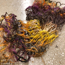 Load image into Gallery viewer, Tubular Yarn #8 / Felting Fiber / Cool Fiber - 18" - Nuno Felting / Wet Felting / Felting Supplies / Textural Fiber / Felting Yarn