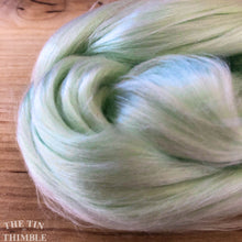 Load image into Gallery viewer, Cultivated Bombyx (Mulberry) Silk Fiber for Spinning or Felting in Lily of the Valley - 3.5 Grams or More