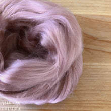 Load image into Gallery viewer, Cultivated Bombyx (Mulberry) Silk Fiber for Spinning or Felting in Shell Pink - 3.5 Grams or More