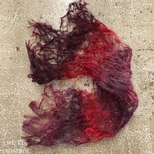 Load image into Gallery viewer, Tubular Yarn #11 / Felting Fiber / Cool Fiber - 18" - Nuno Felting / Wet Felting / Felting Supplies / Textural Fiber / Felting Yarn