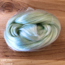 Load image into Gallery viewer, Cultivated Bombyx (Mulberry) Silk Fiber for Spinning or Felting in Lily of the Valley - 3.5 Grams or More
