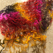 Load image into Gallery viewer, Tubular Yarn #9 / Felting Fiber / Cool Fiber - 18" - Nuno Felting / Wet Felting / Felting Supplies / Textural Fiber / Felting Yarn