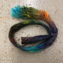 Load image into Gallery viewer, Tubular Yarn #12 / Felting Fiber / Cool Fiber - 18" - Nuno Felting / Wet Felting / Felting Supplies / Textural Fiber / Felting Yarn
