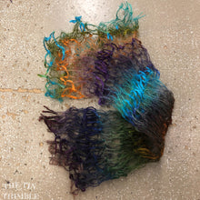 Load image into Gallery viewer, Tubular Yarn #12 / Felting Fiber / Cool Fiber - 18" - Nuno Felting / Wet Felting / Felting Supplies / Textural Fiber / Felting Yarn
