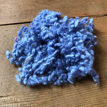 Load image into Gallery viewer, Light Blue Dyed Wool Nepps or Nibs for Felting by DHG / 1/8 Oz or More / Commercially Dyed Textural Fibers for Nuno or Wet Felting

