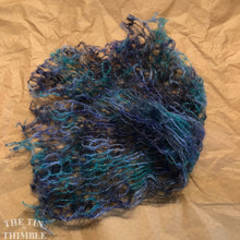 Load image into Gallery viewer, Tubular Yarn #19 / Felting Fiber / Cool Fiber - 18" - Nuno Felting / Wet Felting / Felting Supplies / Textural Fiber / Felting Yarn